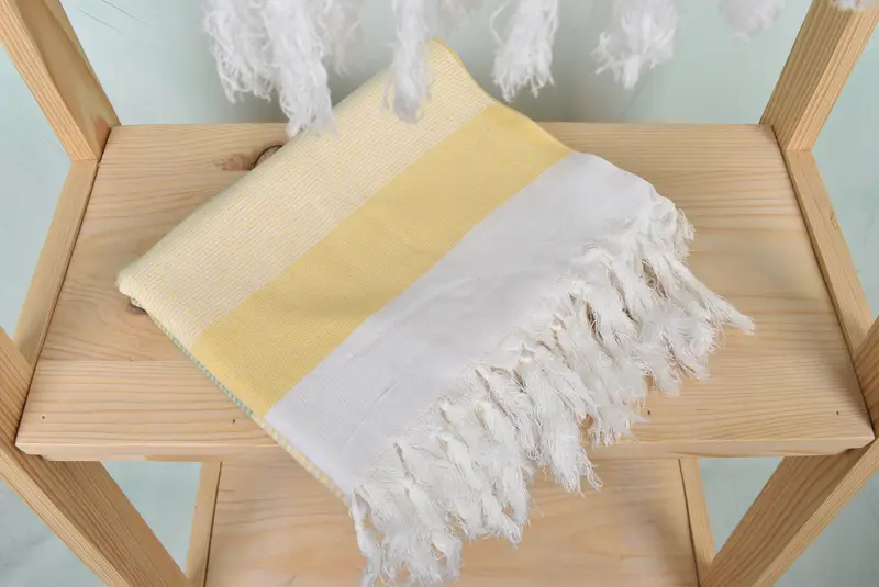 Turkish hand towel, Decorative Towel, Bachelorette Beach Towel, Christmas Favors, 68x40 Cotton Striped Towel, Bridal Shower Favors, Wedding Gift - 5