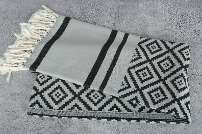 Bachelorette Gifts, 70x36 Cotton Sun Design Towel, Best Beach Towel, Absorbent Turkish peshtemal towel for beach use, Gift Boxes Towel, Custom Towel - 7