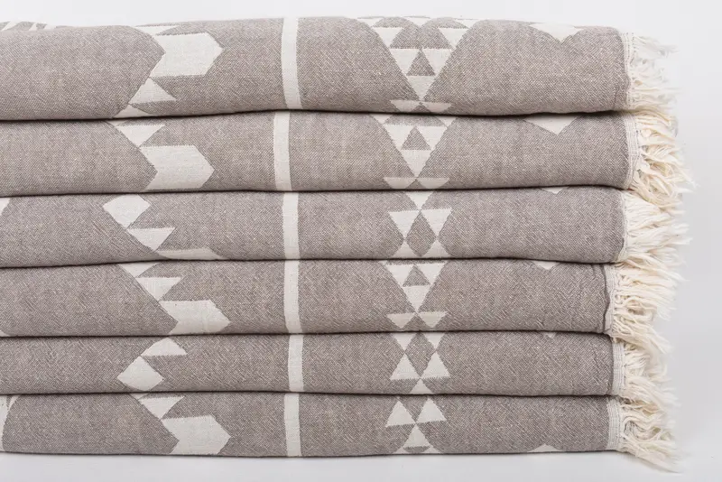 Throw Blanket Couch, Turkish Bedcover, Bachelorette Gifts, 70x60 Cotton Geometric Towel, Custom Wedding Gifts, Bachelorette Party Gifts Bridesmaids - 4