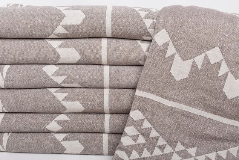 Throw Blanket Couch, Turkish Bedcover, Bachelorette Gifts, 70x60 Cotton Geometric Towel, Custom Wedding Gifts, Bachelorette Party Gifts Bridesmaids - 3