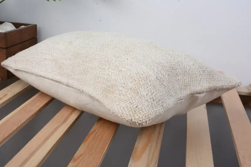 Vintage Pillow, Tapestry Pillow Cover, Vintage Kilim Pillow, 12x20 Beige Cushion Cover, Retro Throw Cushion Cover, Cushion Case, Kilim Pillow - 6