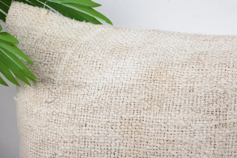 Vintage Pillow, Tapestry Pillow Cover, Vintage Kilim Pillow, 12x20 Beige Cushion Cover, Retro Throw Cushion Cover, Cushion Case, Kilim Pillow - 2