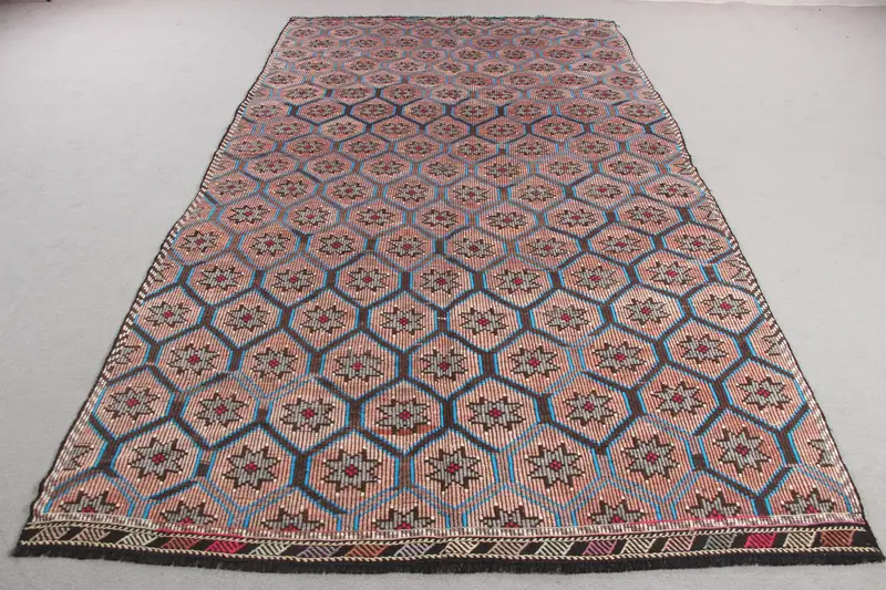 Vibrant 5,9x10,7 ft Rug, Floral & Paisley Design