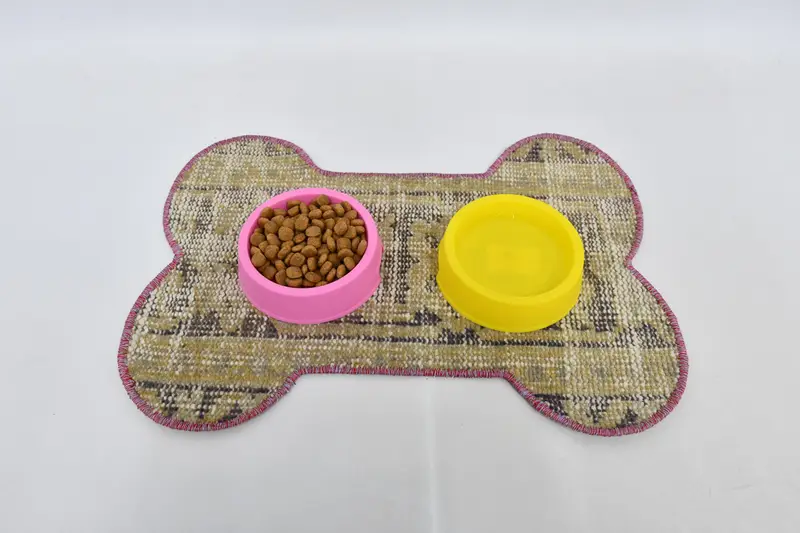 Köpük Dolgulu Rahat Kahverengi Pamuklu Evcil Hayvan Matı, Orta Boy Evcil Hayvan Matı