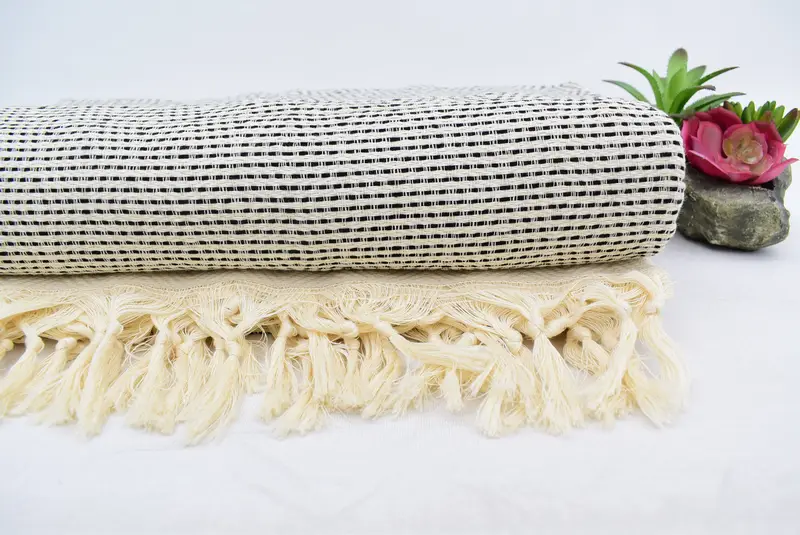 Beach Wedding Favor, Tablecloth, Bridesmaid Gifts, 104x80 Cotton Diamond Towel, Organic Throw, Wedding Favors, Wedding Gift For Bride - 2