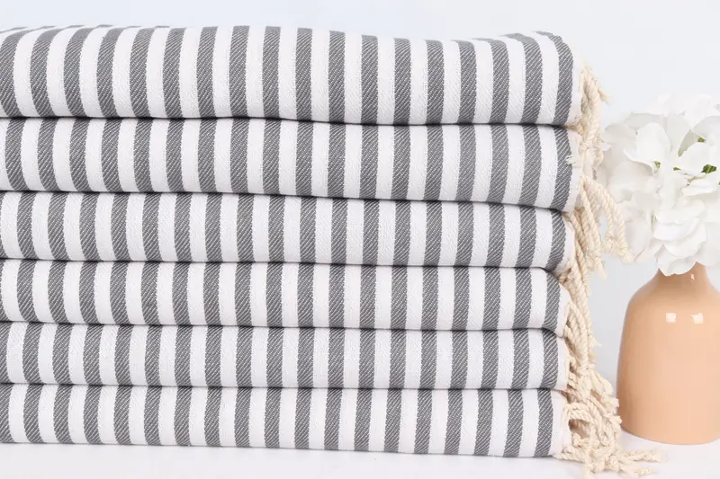 Best Friend Gift, Personalized Gift, Anniversary Gift For Her, Gift For Him, Personalized Dish Towel, 40x18 Cotton Striped Towel, Turkish Hand Towel - 3