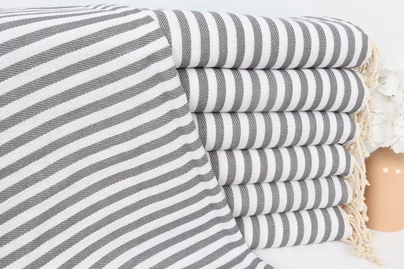 Best Friend Gift, Personalized Gift, Anniversary Gift For Her, Gift For Him, Personalized Dish Towel, 40x18 Cotton Striped Towel, Turkish Hand Towel - 1