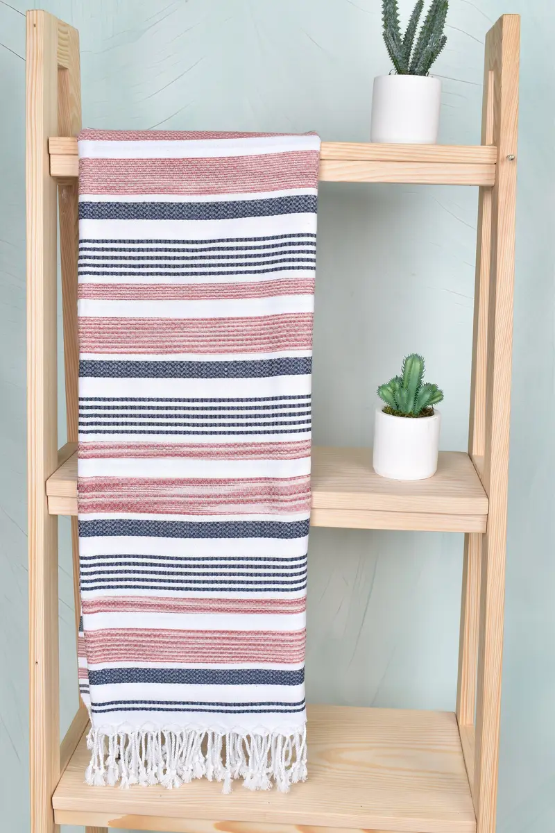 Best Wedding Gift, Monogram Turkish Towel, Custom Wedding Gifts, Bachelorette Favors Beach, Turkish towel, Home Gift, 70x40 Cotton Striped Towel - 8