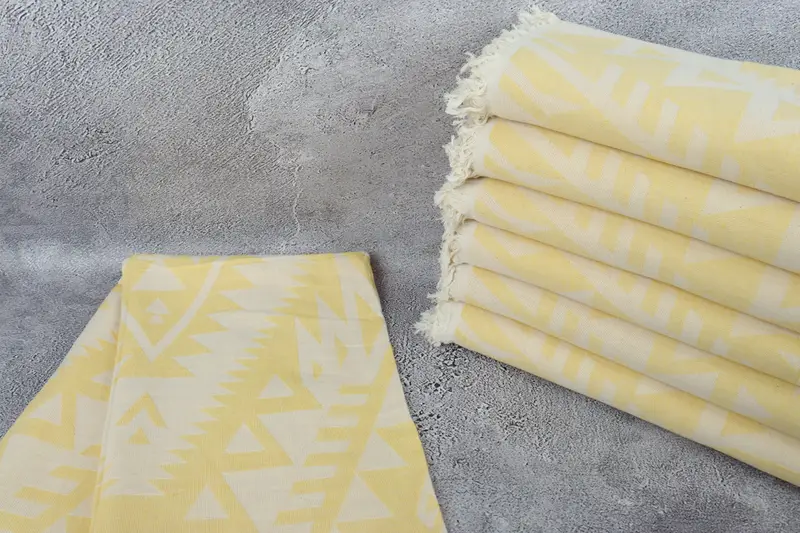 76x40 Cotton Geometric Towel, Pool Towels, Personalized Bridesmaid Gift, Gift For Mom, Hammam towel, Unique Wedding Gift, Personalized Wedding Gift - 2