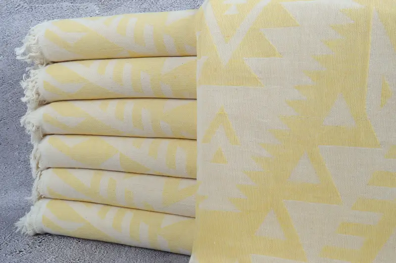 76x40 Cotton Geometric Towel, Pool Towels, Personalized Bridesmaid Gift, Gift For Mom, Hammam towel, Unique Wedding Gift, Personalized Wedding Gift - 1