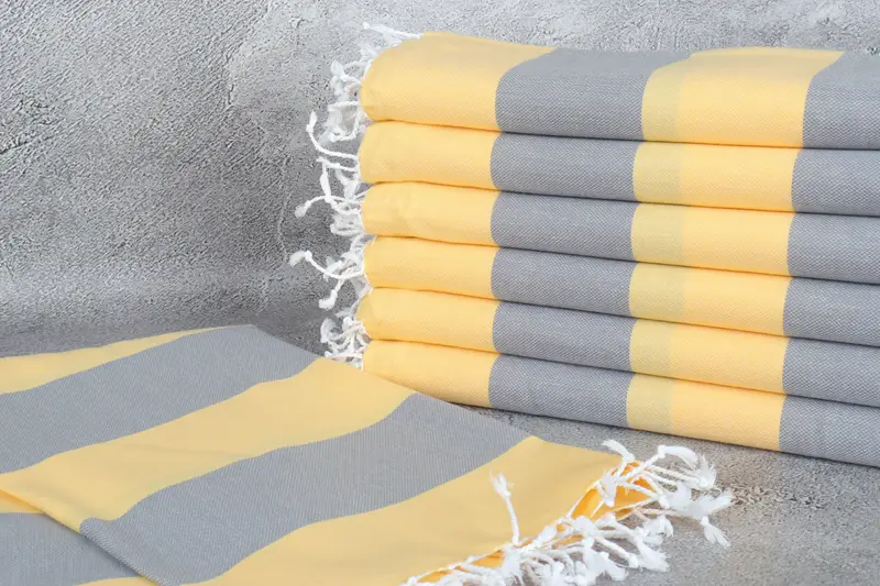 Personalized Beach Towel, 70x40 Cotton Striped Towel, Quick-dry towel, Turkish towel, Gift For Mom, Eco-friendly Turkish towel for home and travel - 2
