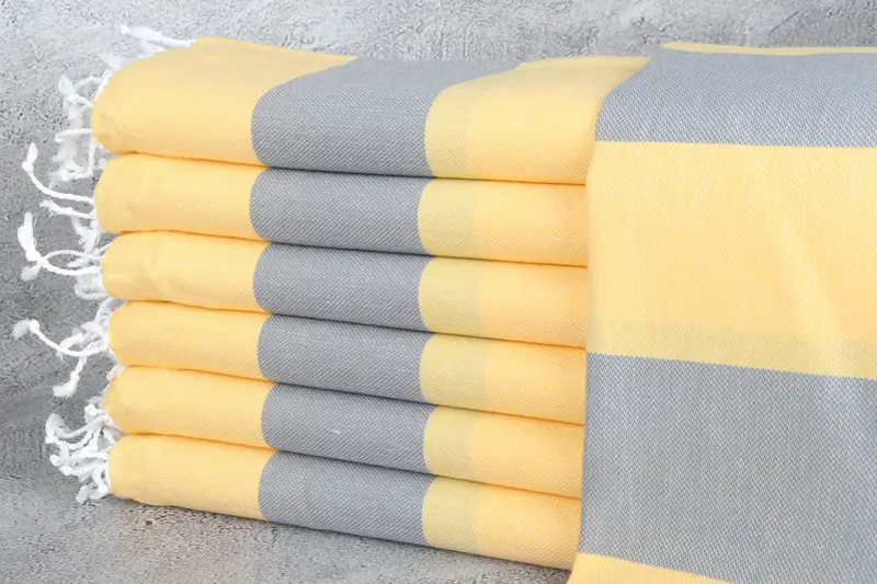 Personalized Beach Towel, 70x40 Cotton Striped Towel, Quick-dry towel, Turkish towel, Gift For Mom, Eco-friendly Turkish towel for home and travel - 1