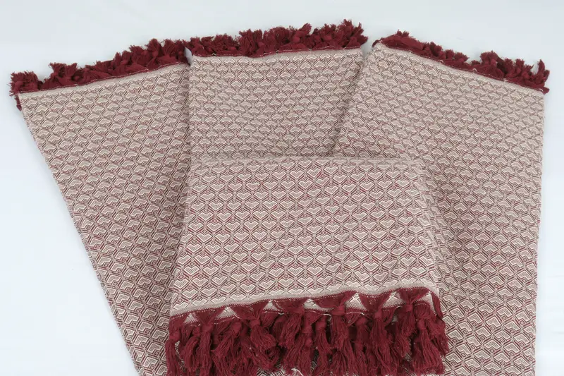 Custom Wedding Gifts, Monogram Blanket, Personalized Gifts, Bridal Shower Favors, Turkish Blanket Throw, 88x76 Cotton Heart Design  Towel - 5