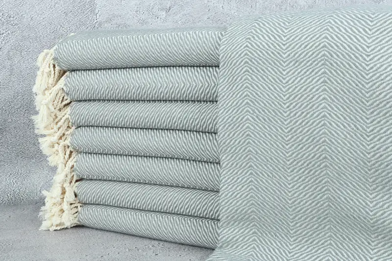 Custom Towel, 70x40 Cotton Chevron Towel, Summer Towel, Organic Beach Towel, Lightweight towel, Holiday Towel, Home Decor Gifts, Home Decor Towel - 1