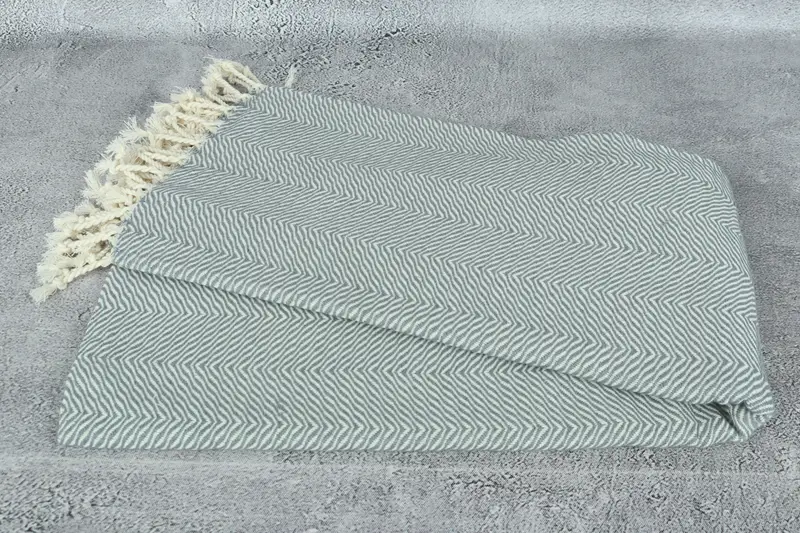 Custom Towel, 70x40 Cotton Chevron Towel, Summer Towel, Organic Beach Towel, Lightweight towel, Holiday Towel, Home Decor Gifts, Home Decor Towel - 6