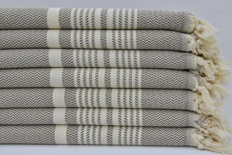 Personalized Gifts, Travel Towel, Bath towel, 70x40 Cotton Striped Towel, Spa Towel, Beach Theme Wedding Gift, Bachelor Gift, Sand-free towel - 1