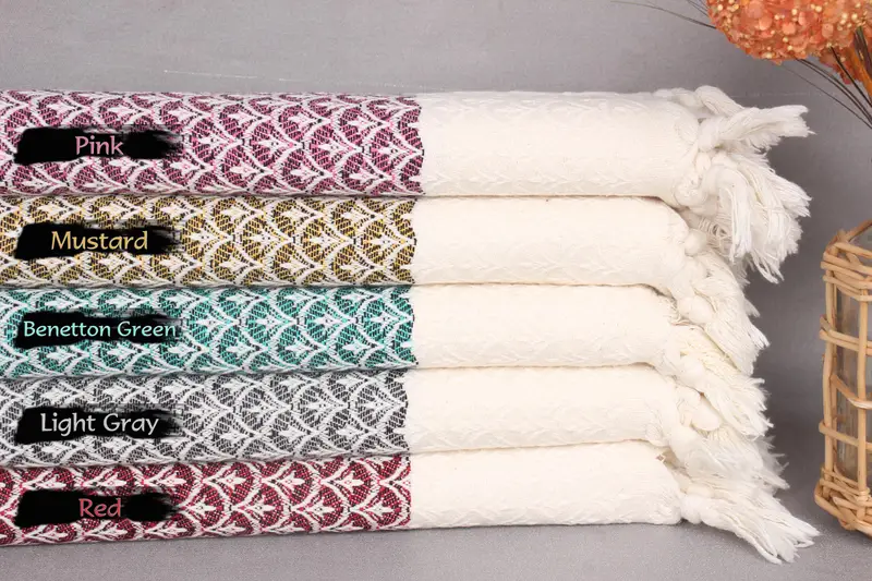 34x18 Cotton Floral Design Towel, Monogram Dish Towel, Personalized Kitchen Towel, Wedding Favors, Towel With Name, Personalized Hand Towel - 1