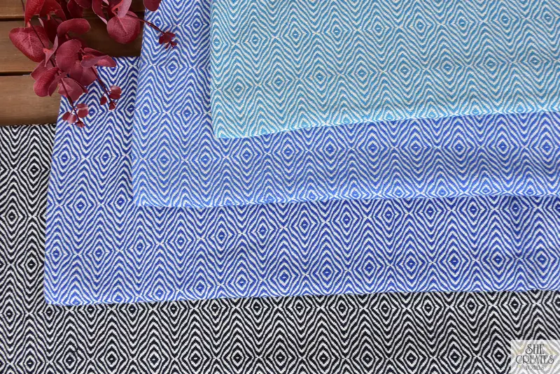 Spa-Geschenktuch, 70x40 Baumwoll Zickzack Diamanttuch, Sommergeschenk, Hausgeschenk, sandfreies Handtuch, türkisches Badetuch, umweltfreundliches türkisches Peshtemaltuch - 4