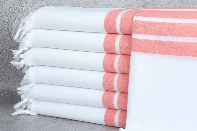 Holiday Towel, Peshtemal Towel, Monogram Beach Towel, Bridesmaid Gift Towel, Bachelorette Favor, Turkish hand towel, 70x40 Cotton Striped Towel - 1