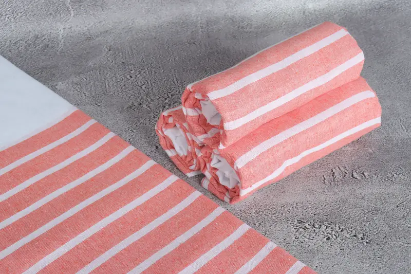 Holiday Towel, Peshtemal Towel, Monogram Beach Towel, Bridesmaid Gift Towel, Bachelorette Favor, Turkish hand towel, 70x40 Cotton Striped Towel - 8