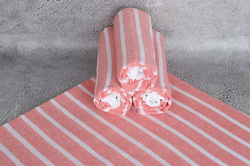 Holiday Towel, Peshtemal Towel, Monogram Beach Towel, Bridesmaid Gift Towel, Bachelorette Favor, Turkish hand towel, 70x40 Cotton Striped Towel - 7