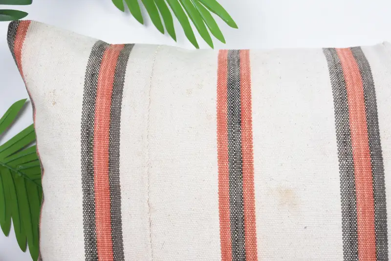 16x24 Beige Pillow Case, Cushion, Kilim Cushion Sham, Vintage Kilim Pillow, Ethnic Throw Pillow, Vintage Pillow, Aesthetic Cushion - 2