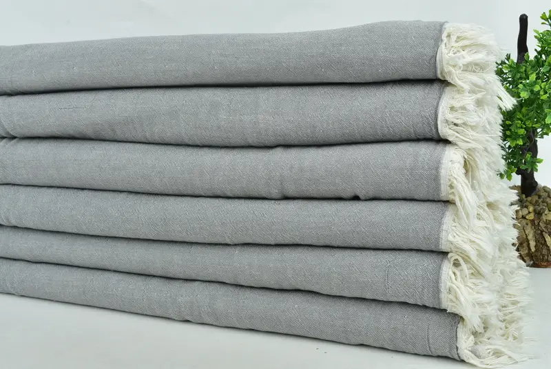 70x60 Cotton Solid Towel, Gift For Her, Decorative Blanket, Throw Blanket, Best Friend Wedding Gift, Decorative Bedspread, Custom Wedding Gifts - 3