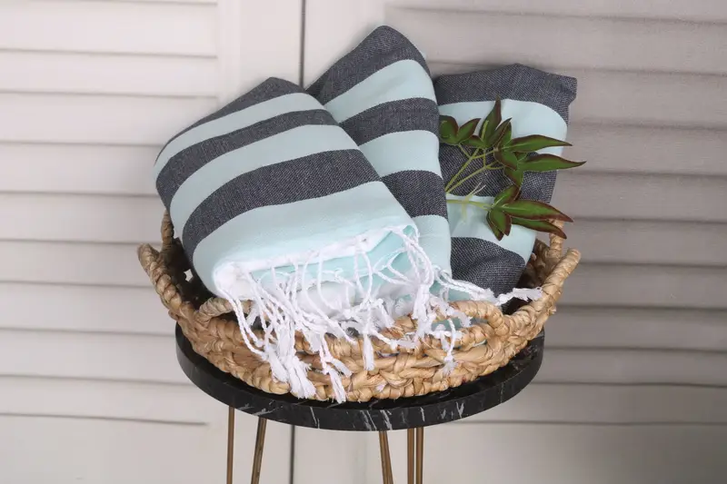 Home Decor Gifts, Bachelor Gift, Bathroom Towels, 40x18 Cotton Striped Towel, Bridesmaid Gifts, Bachelorette Towel, Kitchen Towel, Gift For Her - 5