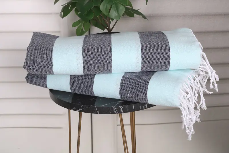 Home Decor Gifts, Bachelor Gift, Bathroom Towels, 40x18 Cotton Striped Towel, Bridesmaid Gifts, Bachelorette Towel, Kitchen Towel, Gift For Her - 3