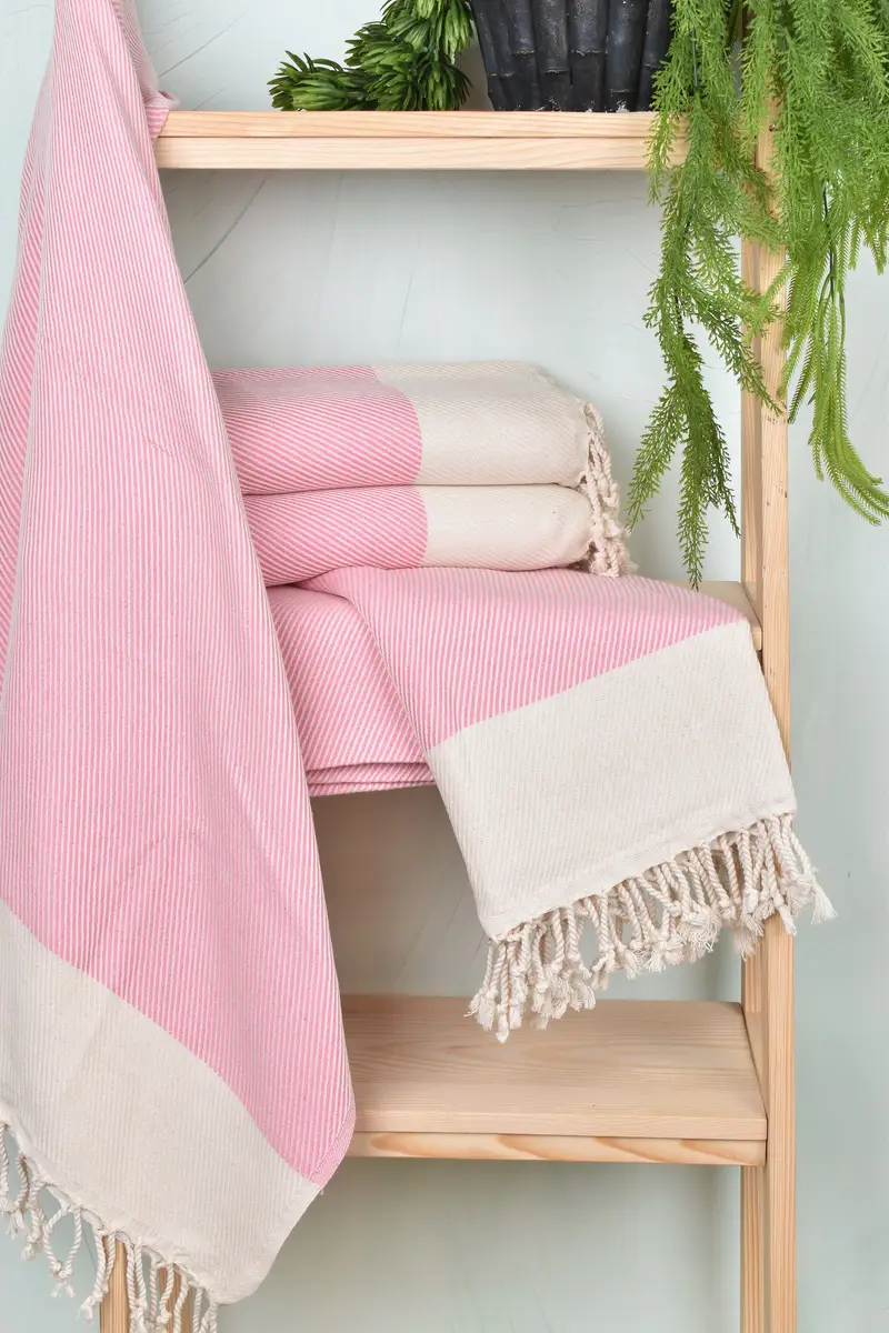 Bridal Shower Gift, Custom Wedding Gift From Bridesmaid, 70x40 Cotton Striped Towel, Welcome Wedding Gift, Wedding Gifts Towel, Peshtemal Towel - 6