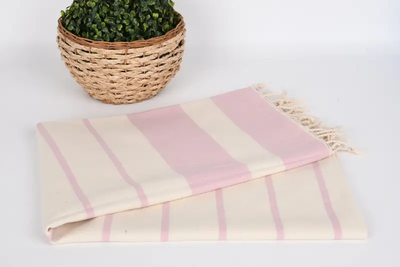 70x40 Cotton Striped Towel, Peshtemal Towel, Traditional Turkish peshtemal for hammam, Bachelorette Towel, Beach towel, Thin towel, Bathroom Towel - 4