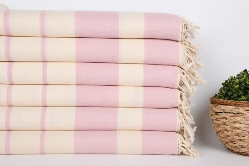 70x40 Cotton Striped Towel, Peshtemal Towel, Traditional Turkish peshtemal for hammam, Bachelorette Towel, Beach towel, Thin towel, Bathroom Towel - 2