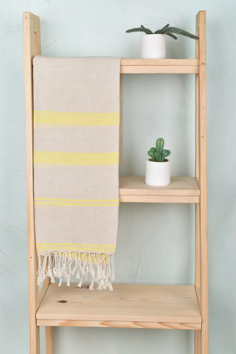 Peshtemal Towel, Custom Wedding Gift, Turkish Towel Bulk, Wedding Gifts Towel, Gift Towel, Embroidered Beach Towel, 80x36 Cotton Striped Towel - 8