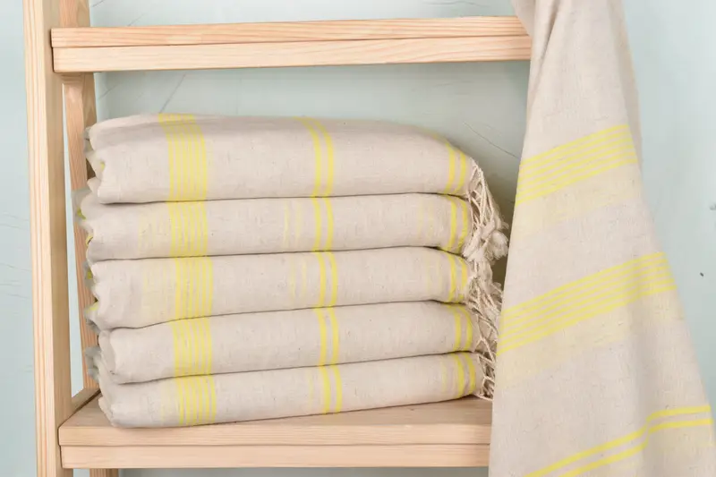 Peshtemal Towel, Custom Wedding Gift, Turkish Towel Bulk, Wedding Gifts Towel, Gift Towel, Embroidered Beach Towel, 80x36 Cotton Striped Towel - 1
