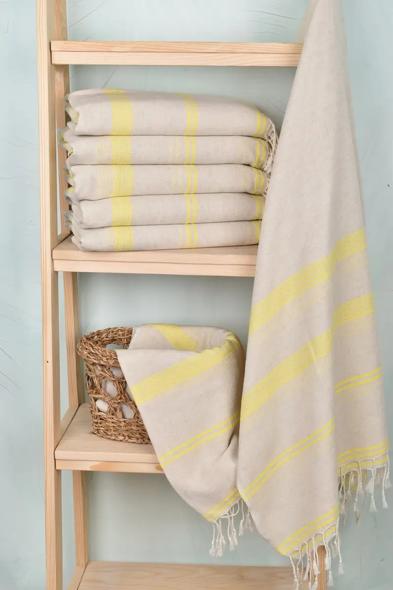 Peshtemal Towel, Custom Wedding Gift, Turkish Towel Bulk, Wedding Gifts Towel, Gift Towel, Embroidered Beach Towel, 80x36 Cotton Striped Towel - 3