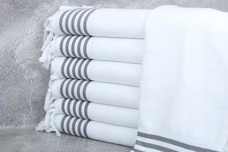 Engagement Gift, Gifts For Him, Small Bath Towels, Personalized Gift, Gift For Wedding Day, 70x20 Cotton Striped Towel, Turkish Hand Towel - 1