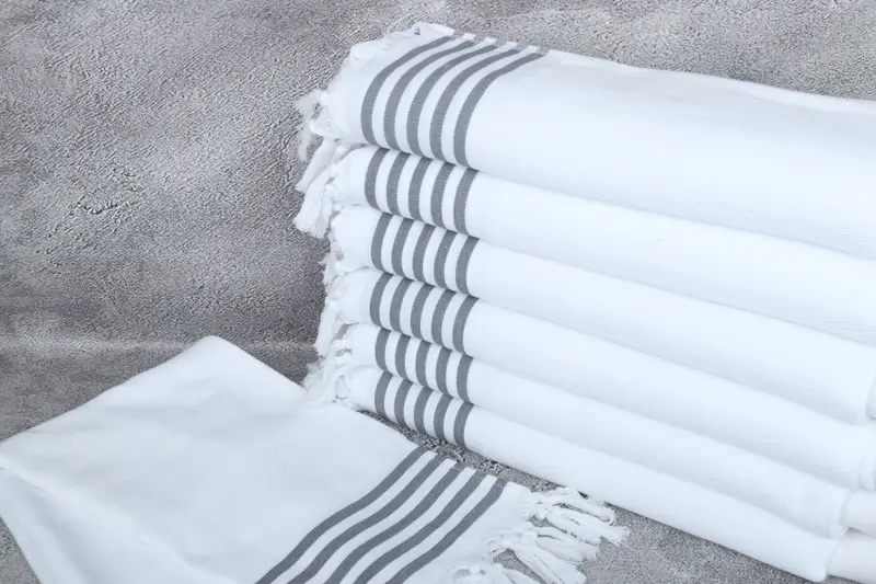 Engagement Gift, Gifts For Him, Small Bath Towels, Personalized Gift, Gift For Wedding Day, 70x20 Cotton Striped Towel, Turkish Hand Towel - 2