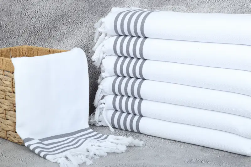 Engagement Gift, Gifts For Him, Small Bath Towels, Personalized Gift, Gift For Wedding Day, 70x20 Cotton Striped Towel, Turkish Hand Towel - 3