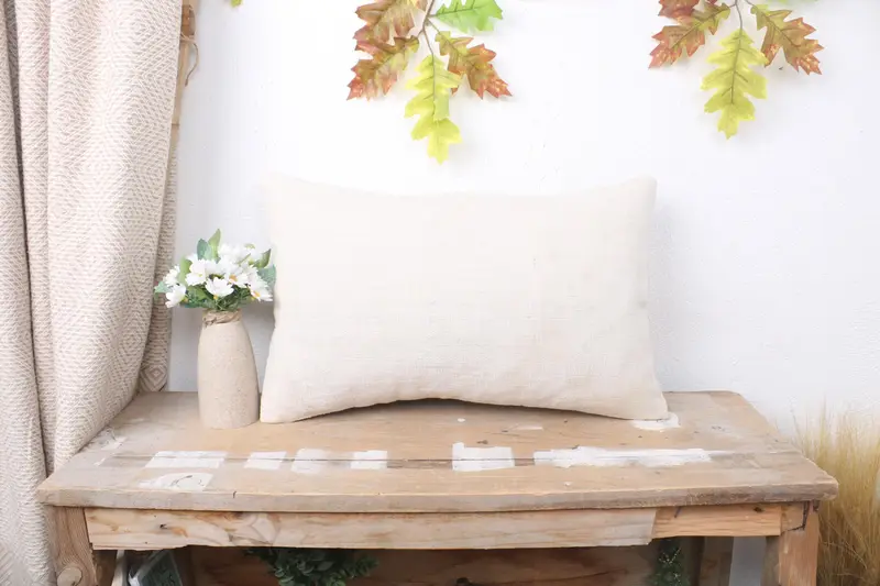 Pillow Cover, Vintage Kilim Throw Pillow, 12x20 White Pillow Cover, Interior Designer Pillow, Christmas Cushion, Boho Pillow Sham Cover - 1