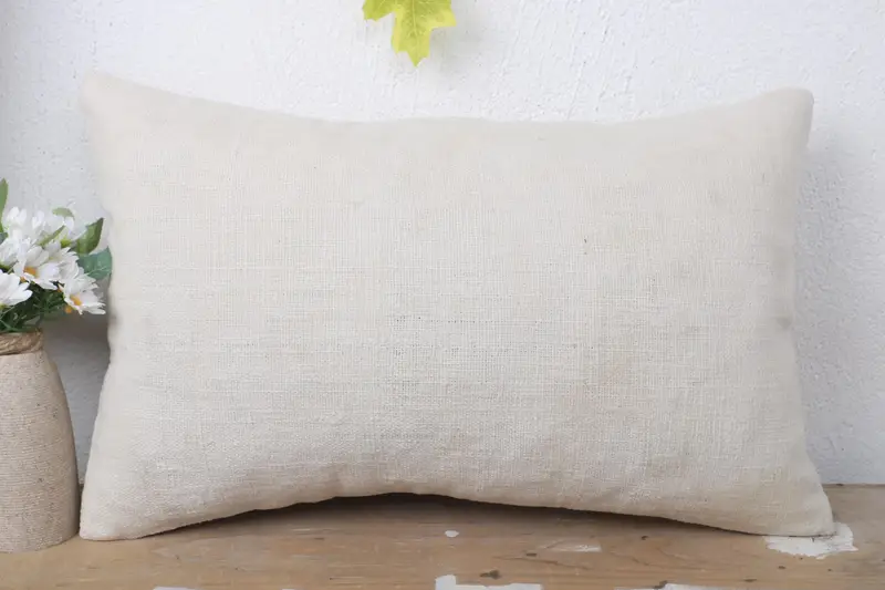 Pillow Cover, Vintage Kilim Throw Pillow, 12x20 White Pillow Cover, Interior Designer Pillow, Christmas Cushion, Boho Pillow Sham Cover - 2
