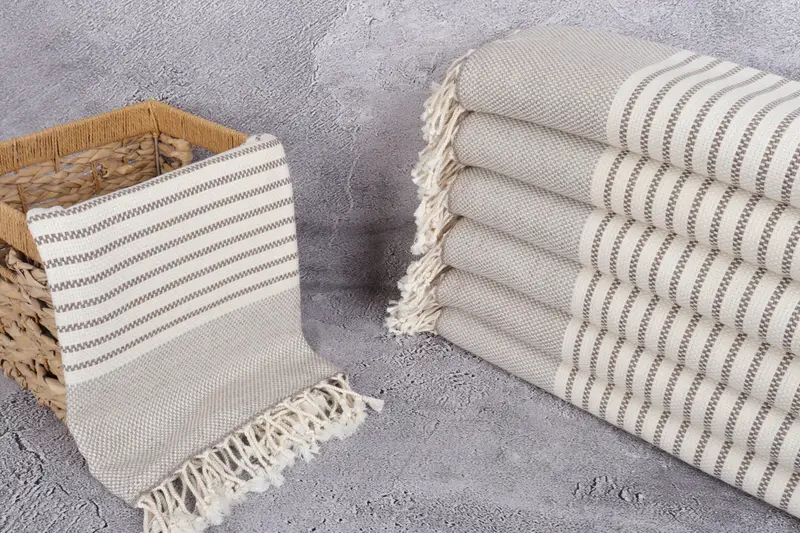 House Warming Gift, Wedding Favors, Best Wedding Gift, Turkish Towel Beach Towel, Hammam towel, 76x40 Cotton Striped Towel, Bridal Shower Gift - 3