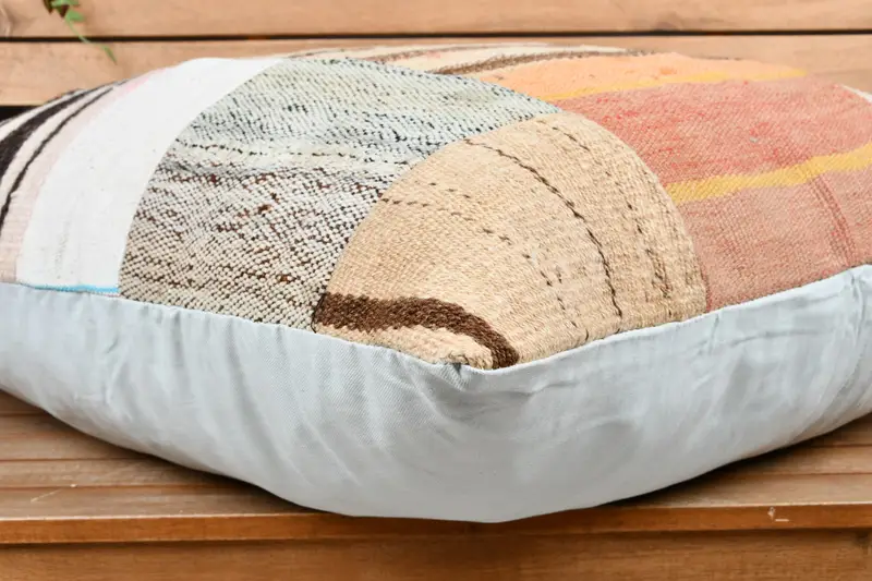 Pillow Sham, 28x28 Red Pillow Sham, Ethnic Cushion Cover, Tapestry Pillow Sham, Turkish Kilim Pillow, Vintage Kilim Throw Pillow, Pillow for Couch - 3