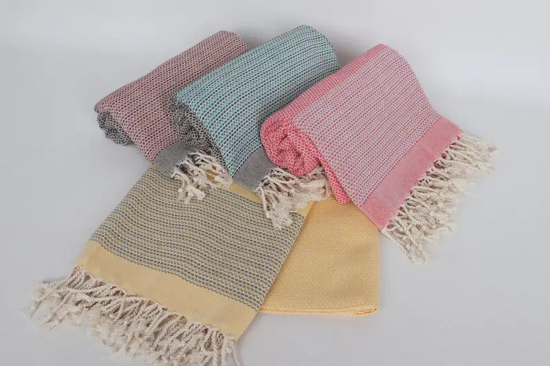 70x40 Cotton Geometric Towel, Wedding Gift, Personalized Towel, Turkish fouta towel for outdoor use, Monogram Beach Towel, Valentines Gift - 4