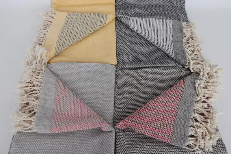70x40 Cotton Geometric Towel, Wedding Gift, Personalized Towel, Turkish fouta towel for outdoor use, Monogram Beach Towel, Valentines Gift - 3