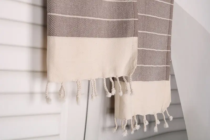 Monogram Kitchen Towel, Unique Gift, Monogrammed Hand Towel, 36x16 Cotton Striped Towel, Bachelorette Party Decorations, Turkish Towel Hand Towel - 8