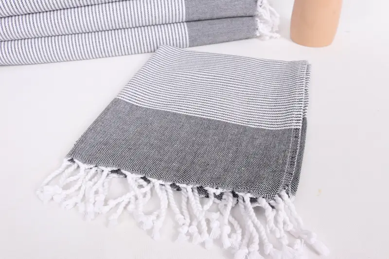Custom Name Towel, Personalized Hand Towel, Monogrammed Hand Towel, Personalized Gift, 40x18 Cotton Striped Towel, Valentines Day Gift Idea - 5