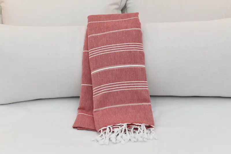 Bachelorette Party Gifts For Bride, Housewarming Gift, Personalized Wedding Gift, 96x80 Cotton Striped Towel, Wedding Favors, Bedspread - 5