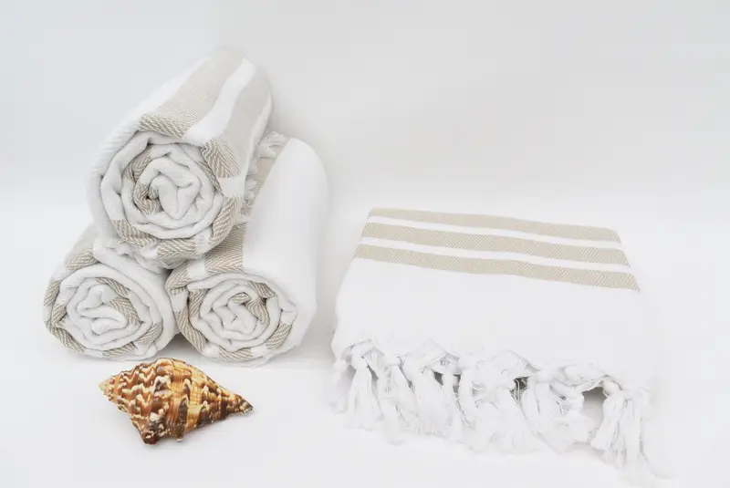 Handwoven Turkish Towel, Wedding Towel, Personalized Gifts, Baby Boy Gift, Gift For Her, Custom Gift, Yoga Towel, 70x40 Cotton Herringbone Towel - 8