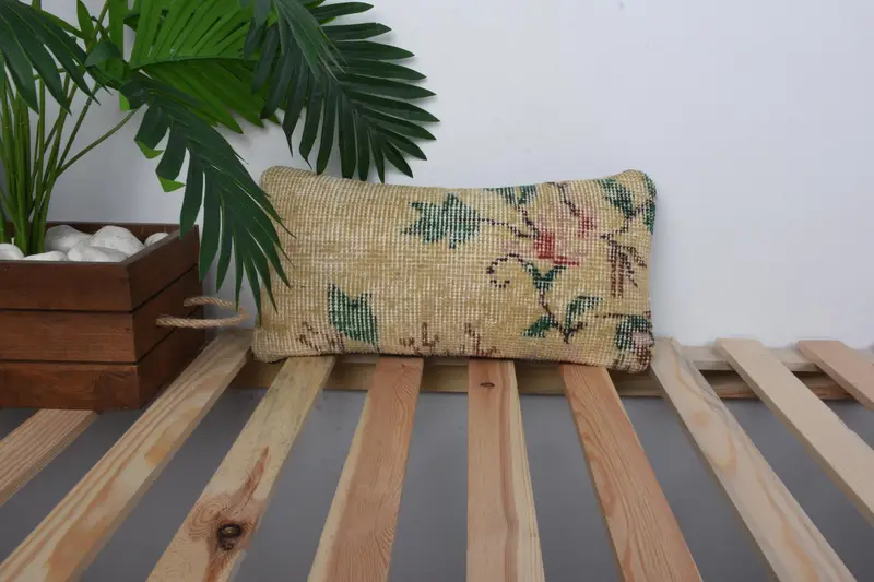 Bolster Pillow Case, 8x16 Yellow Cushion, Pillow Case, Interior Designer Pillow, Pillow for Couch, Home Decor Pillow - 1