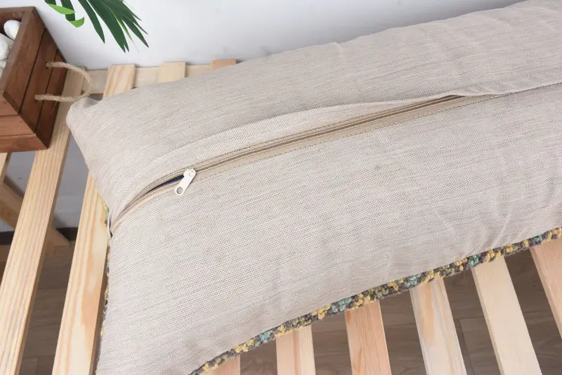 Boho Pillow Sham Cover, Car Cushion Case, Tribal Pillow, Cushion, Kilim Pillow Cover, 16x36 Blue Pillow Sham, Turkish Pillow, Lounge Throw Pillow - 8